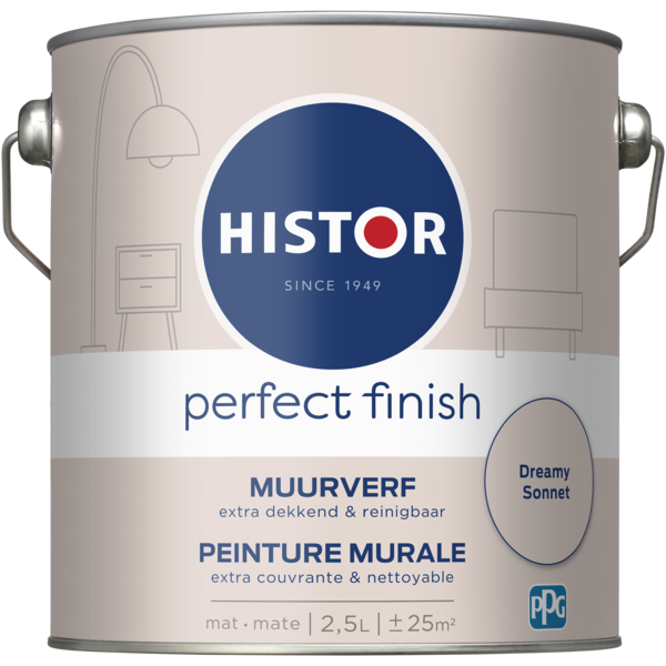 Histor Perfect Finish Muurverf Mat - Dreamy Sonnet - 2,5 liter