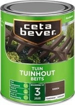 Cetabever Tuinhout Beits Transparant Zijdeglans - Ebben