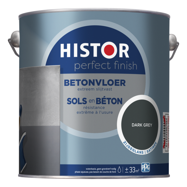 Histor Perfect Finish Betonvloer Zijdeglans - Dark Grey