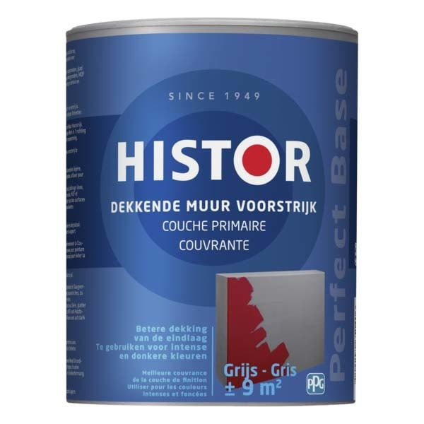 Histor Perfect Base Dekkende Muur Voorstrijk - Grijs