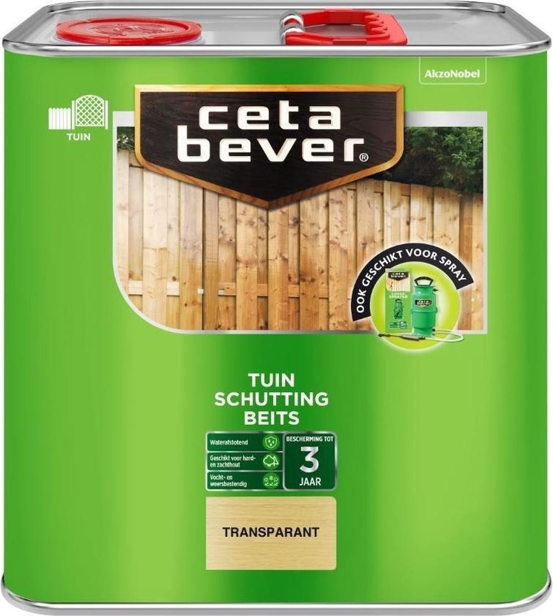 Cetabever Schuttingbeits Zijdeglans - Transparant - 2,5 liter