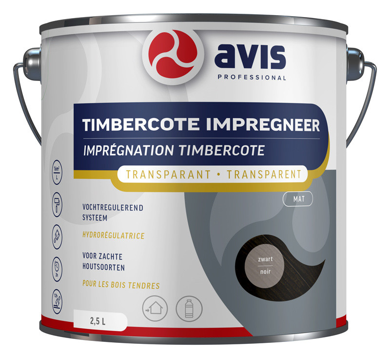 Avis Timbercote Impregneer - Zwart