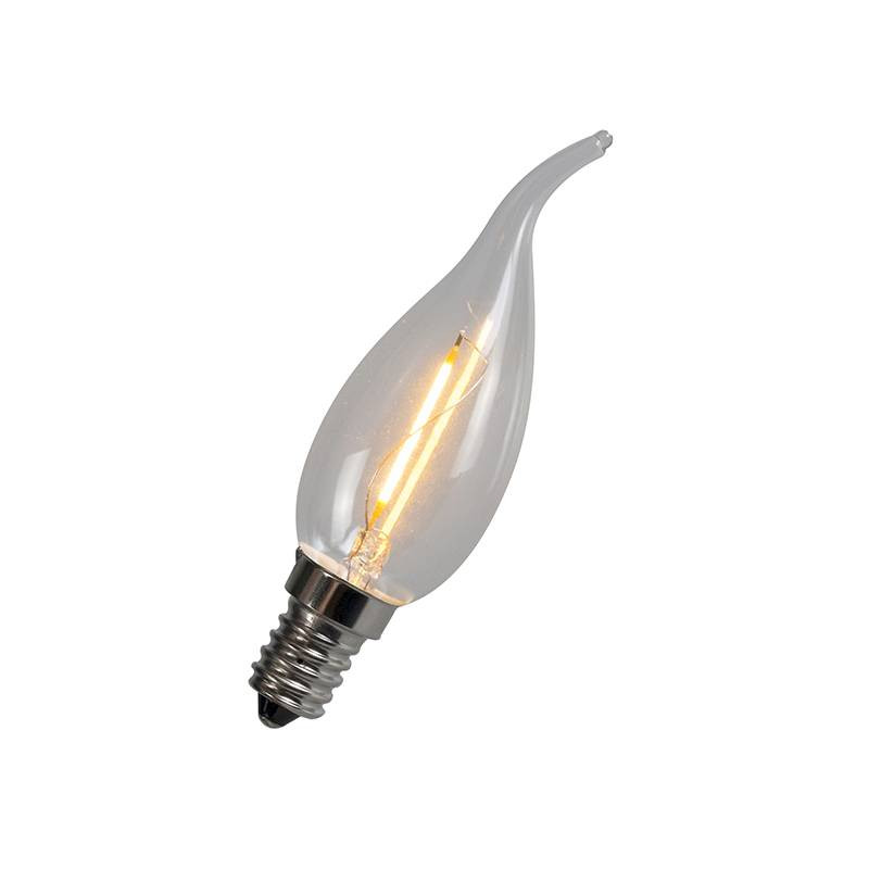 LED E14 tipkaars helder 1 Watt filament