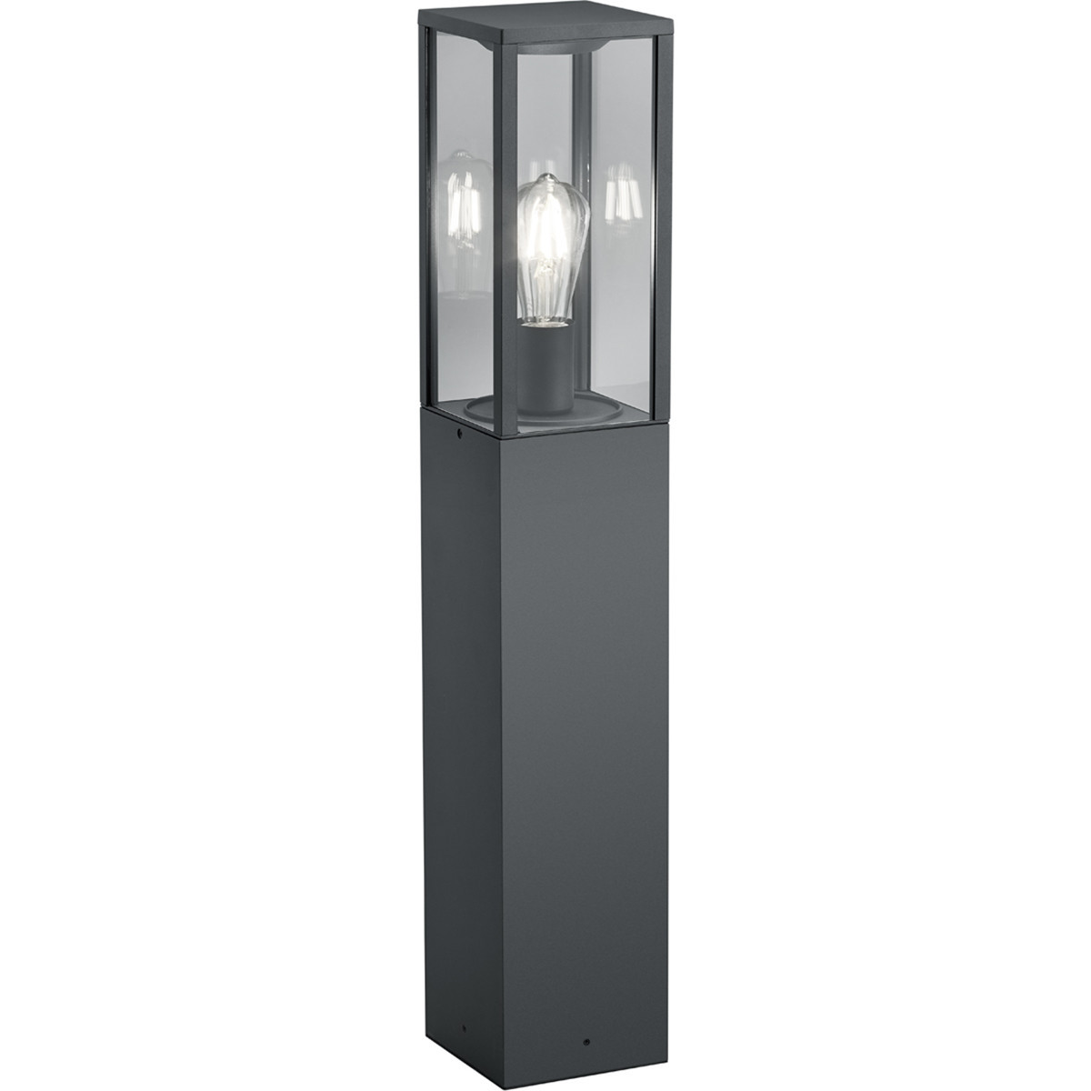 LED Tuinverlichting - Staande Buitenlamp - Trion Garinola XL - E27 Fitting - Mat Antraciet - Aluminium