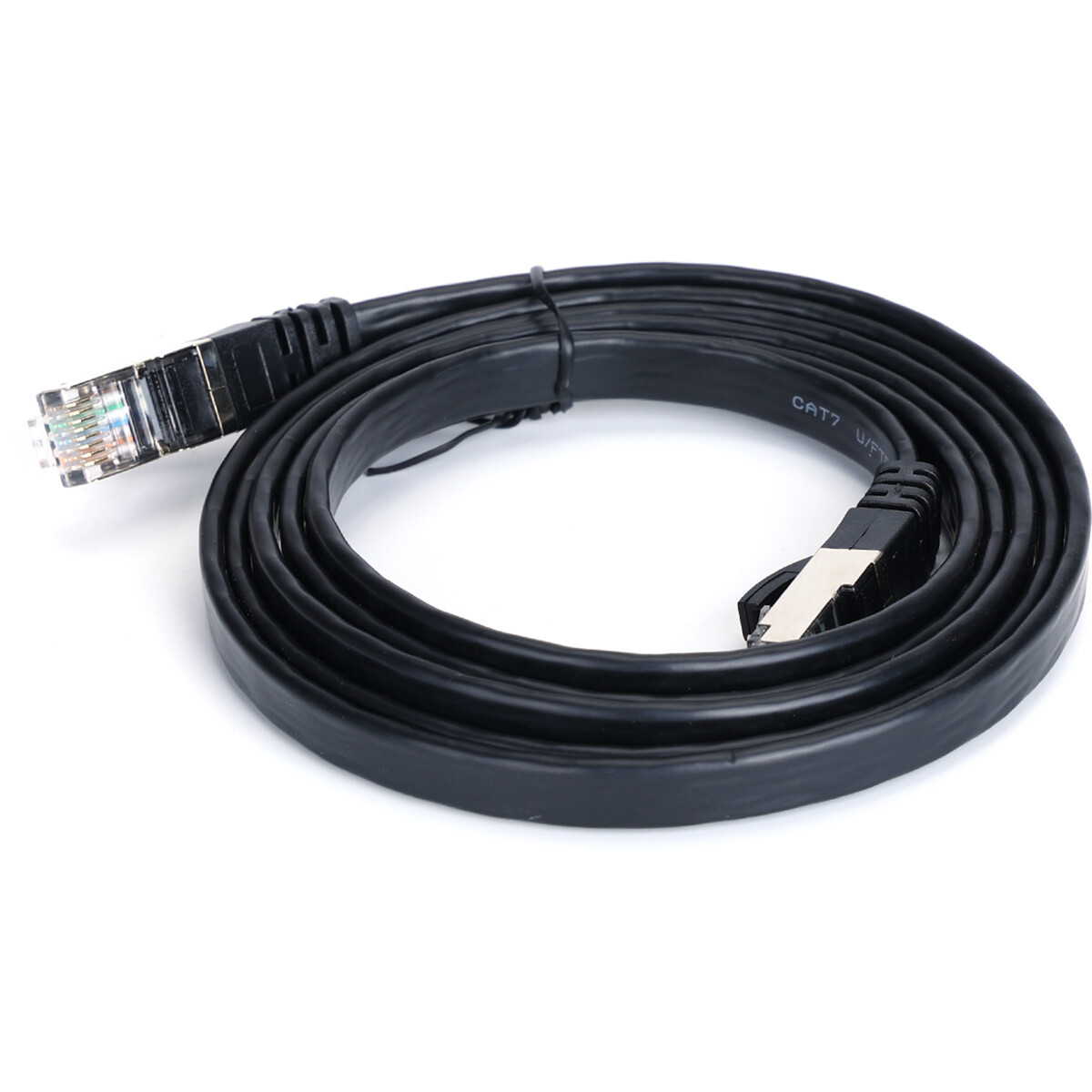 Netwerkkabel - Internetkabel - Patchkabel - Aigi Hatro - Cat7 UTP Kabel RJ45 - 1.5 Meter - Koper - Zwart