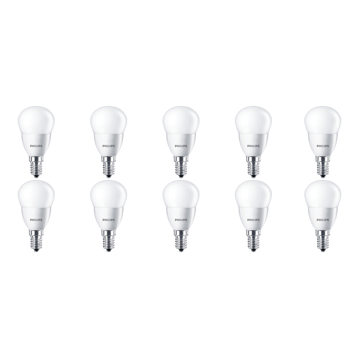 PHILIPS - LED Lamp 10 Pack - CorePro Lustre 827 P45 FR - E14 Fitting - 5.5W - Warm Wit 2700K | Vervangt 40W
