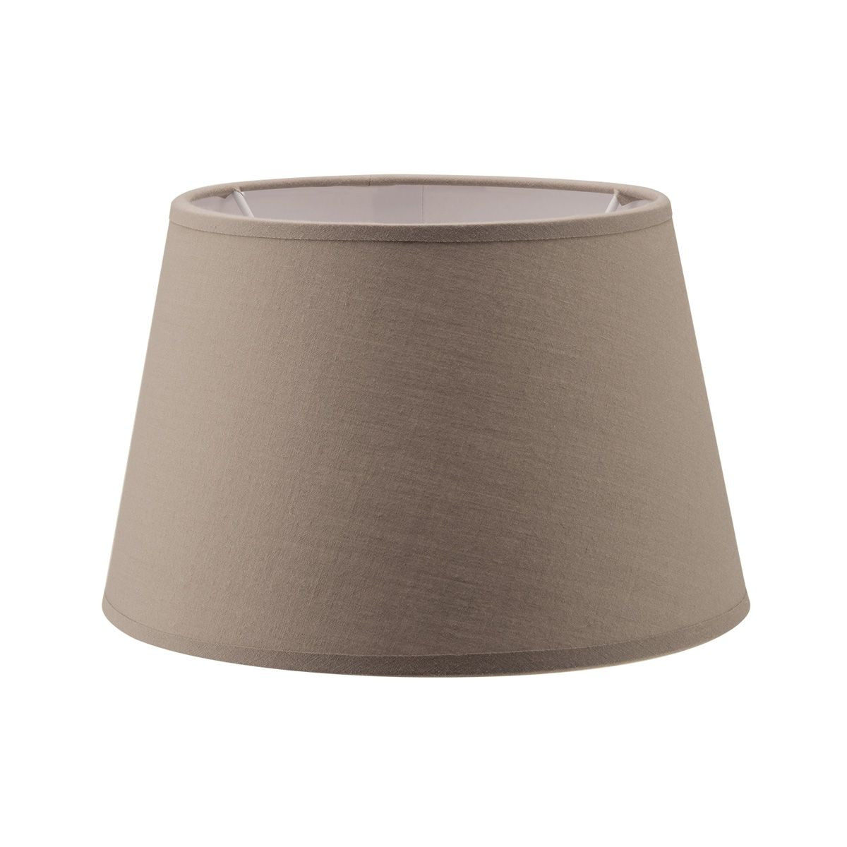 Lampenkap rond schuin | taps | katoen | stoffen lampenkap voor tafellamp | lampenkap met E27 fitting | Ø20cm H13cm | beige