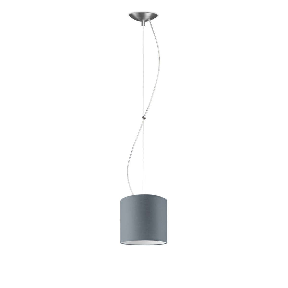 Light depot - hanglamp Basic Deluxe Bling Ø 16 cm - lichtgrijs - Outlet