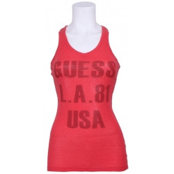 GUESS L.A.81 TANK - Guess - Shirts en tops - Rood