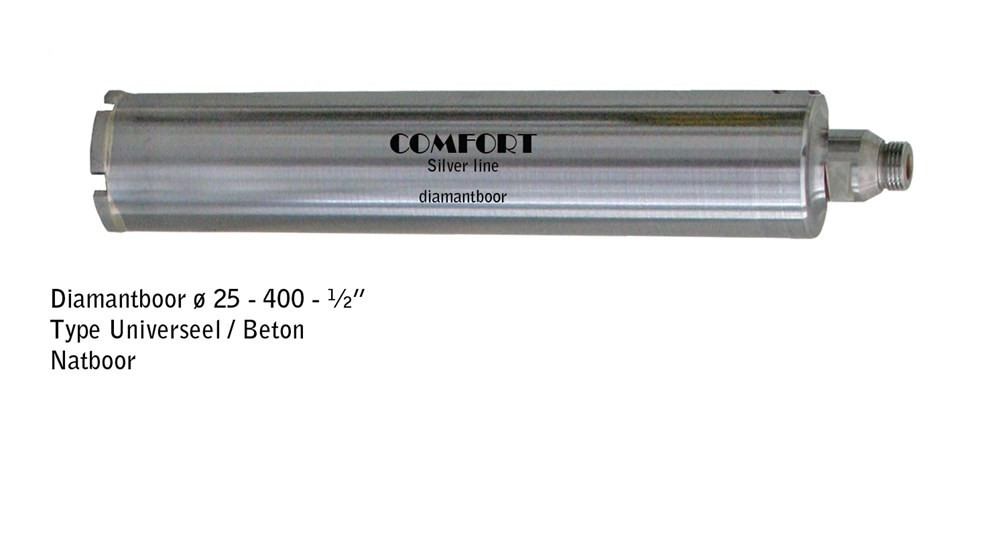 Diamantboor Comfortline Silver 25x400mm 1/2inch natboor