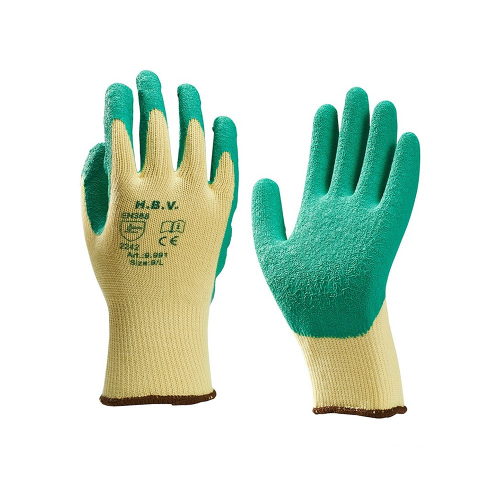 Handschoen 9.991- latex groen extra grip mt 11 (XXL)