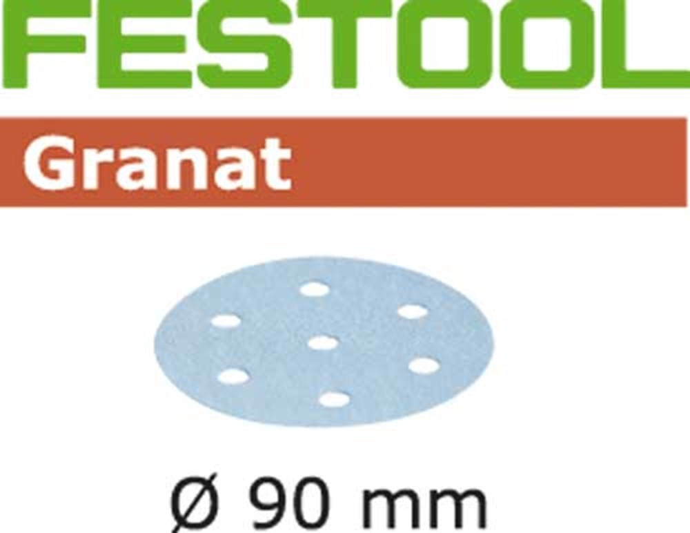 Festool schuurschijf Granat dia 90mm/6 K100 (100st)