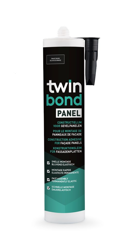 Twinbond Panel voor gevelpanelen zwart (310ml)