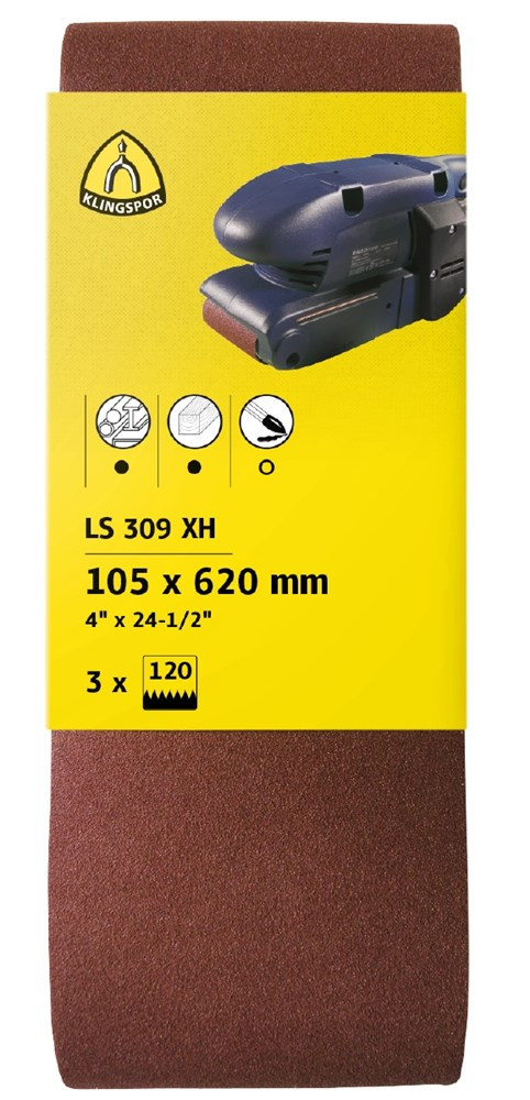 Klingspor schuurband LS 309 XH 100x610mm K60 (3st)