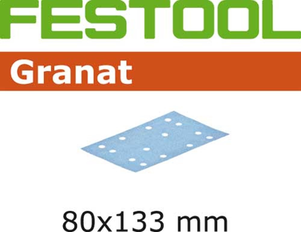 Festool schuurpapier Granat 80x133mm K240 (100st)