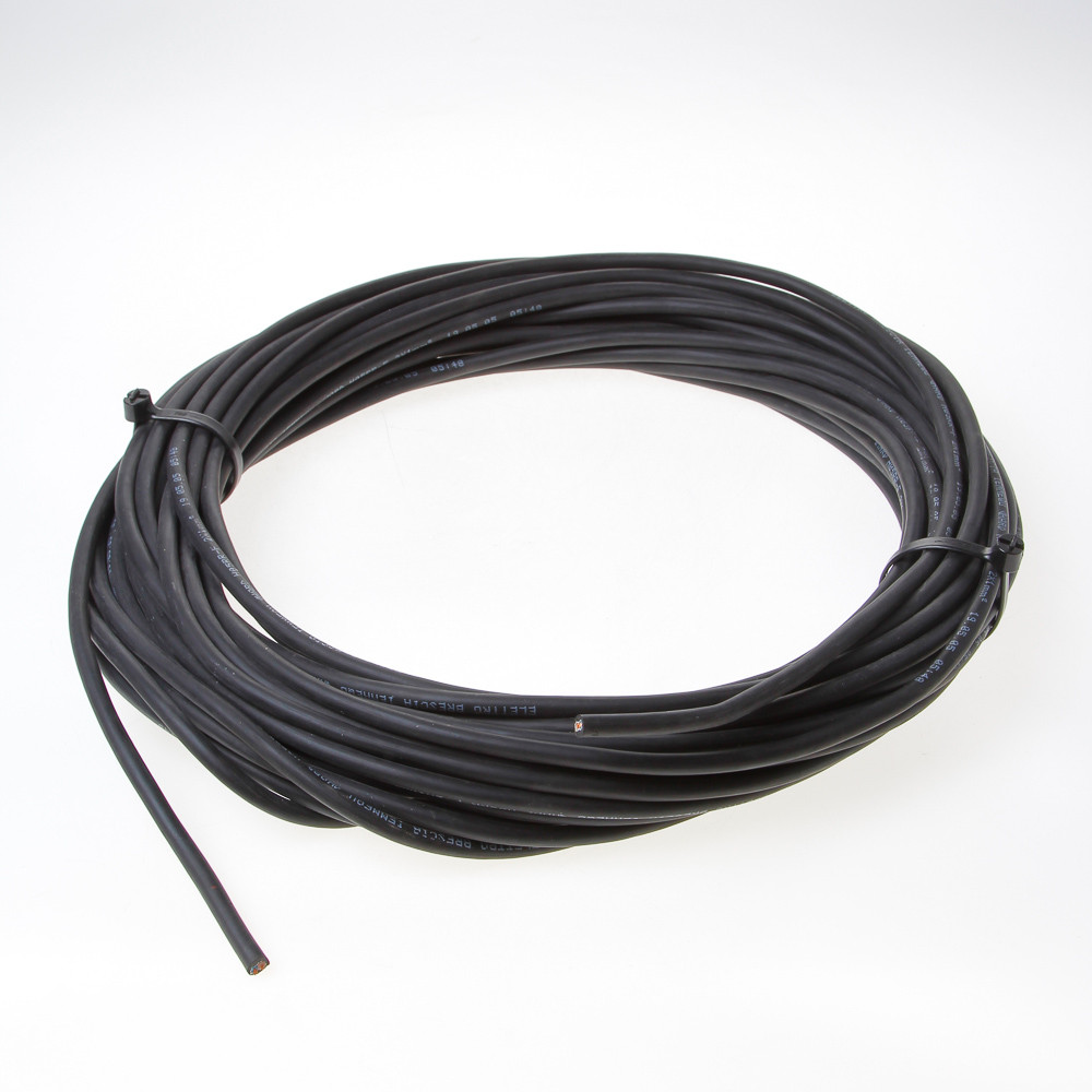 Kabel neopr.zwart 2x1.0 (25m)