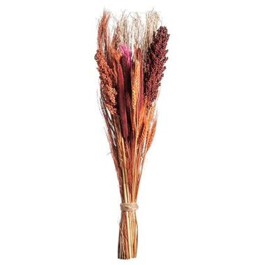 Droogbloemen boeket mix - roze - 90 cm - Leen Bakker
