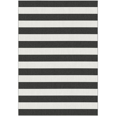 Vloerkleed Maida - zwart/wit - 200x290 cm - Leen Bakker