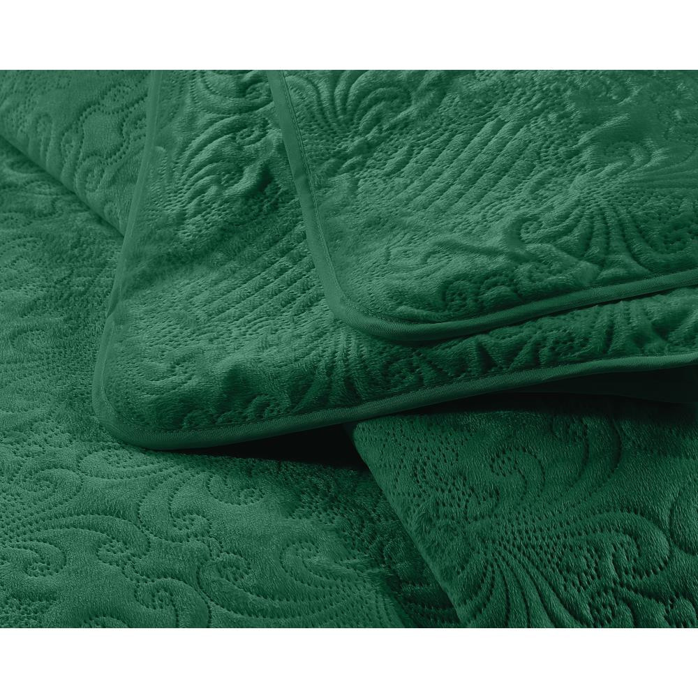 Dreamhouse - Velvet Clara Bedsprei - Groen | OP=OP! - 260 x 250