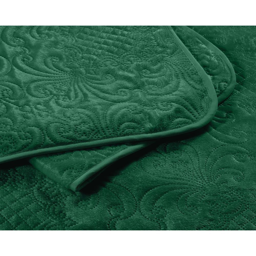 Dreamhouse - Velvet Clara Bedsprei - Groen | OP=OP! - 260 x 250