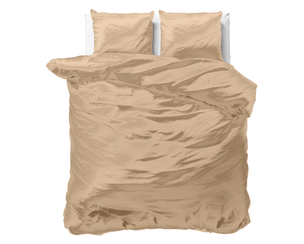 Sleeptime - Beauty Skin Care Dekbedovertrek - Micropercal - Taupe - 140 x 220