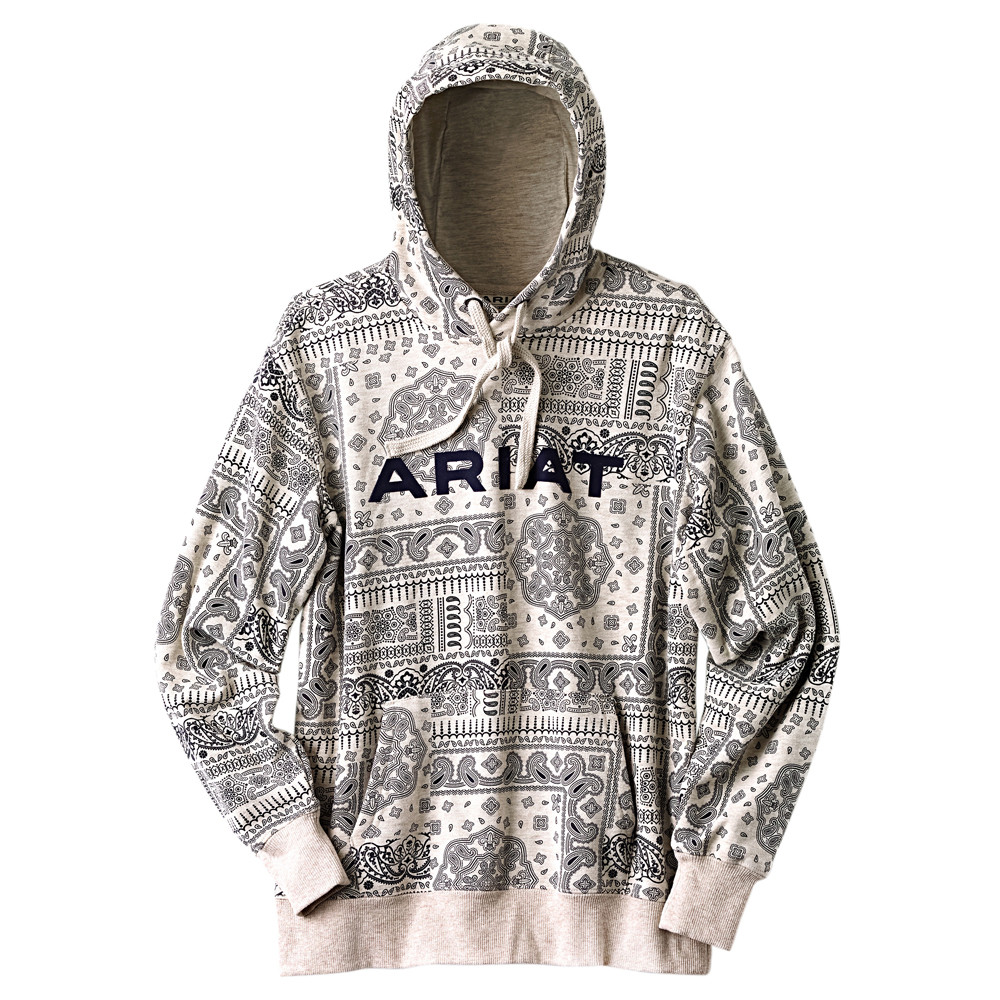 Ariat Dames Hoodie R.E.A.L™ Paisley Hoodie, zwart-wit, Maat: XL