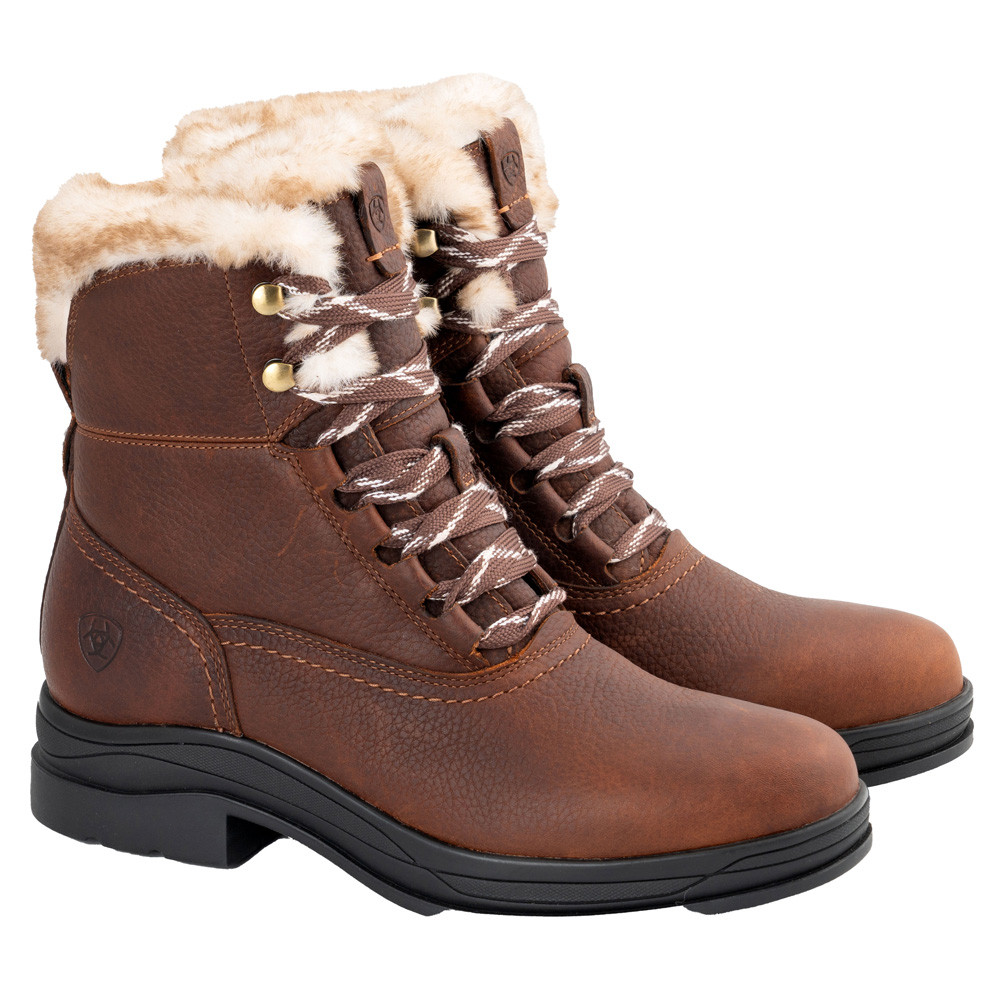 Ariat Dames enkellaarzen WMS Harper Sherpa H2O, dark-brown, Maat: 41,5