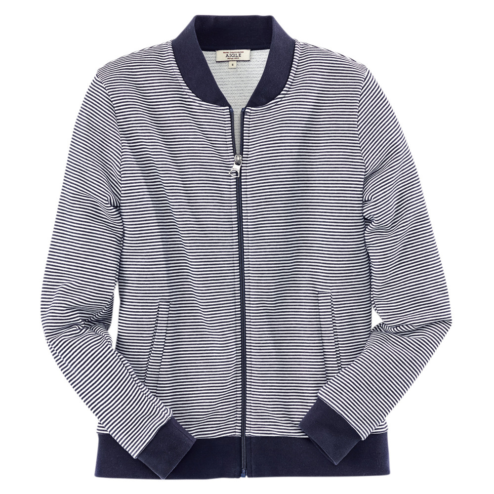 Aigle dames vest Balmasweat, blauw-wit, Maat: S