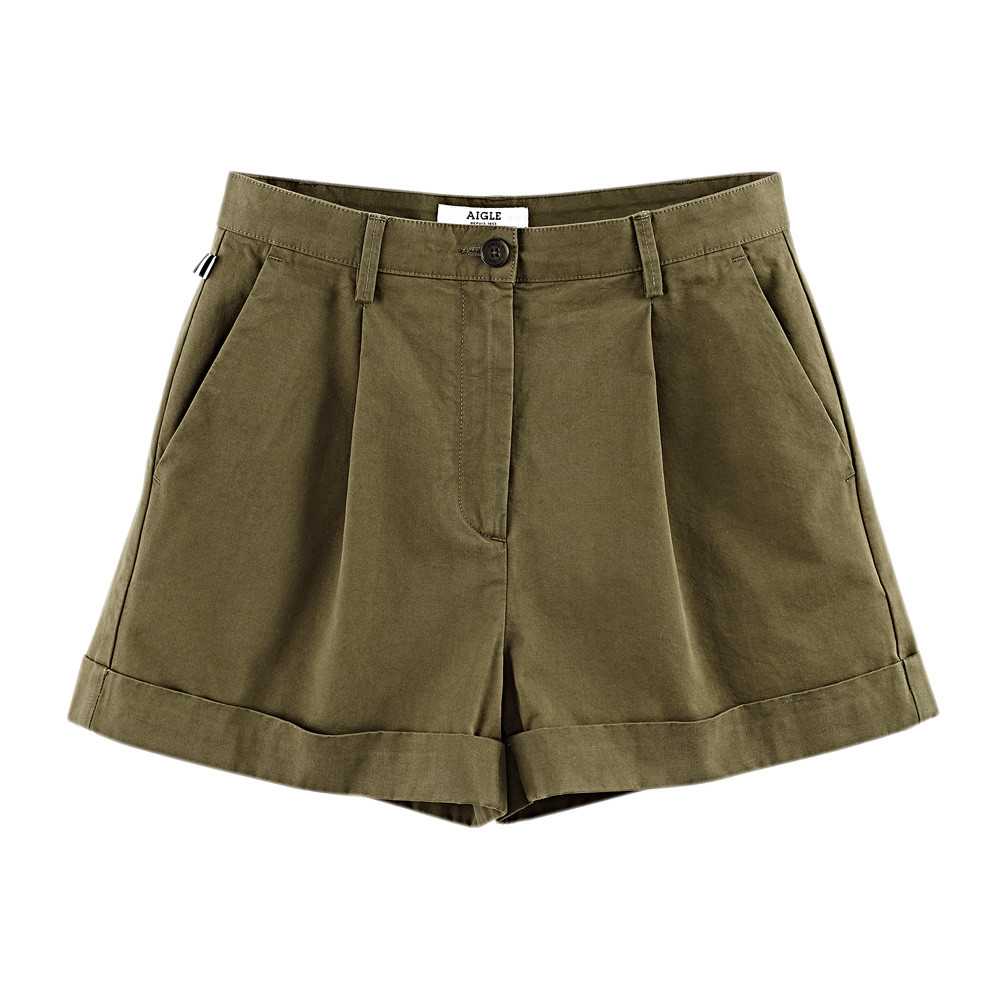 Aigle Dames Shorts Notite, khaki, Maat: 40