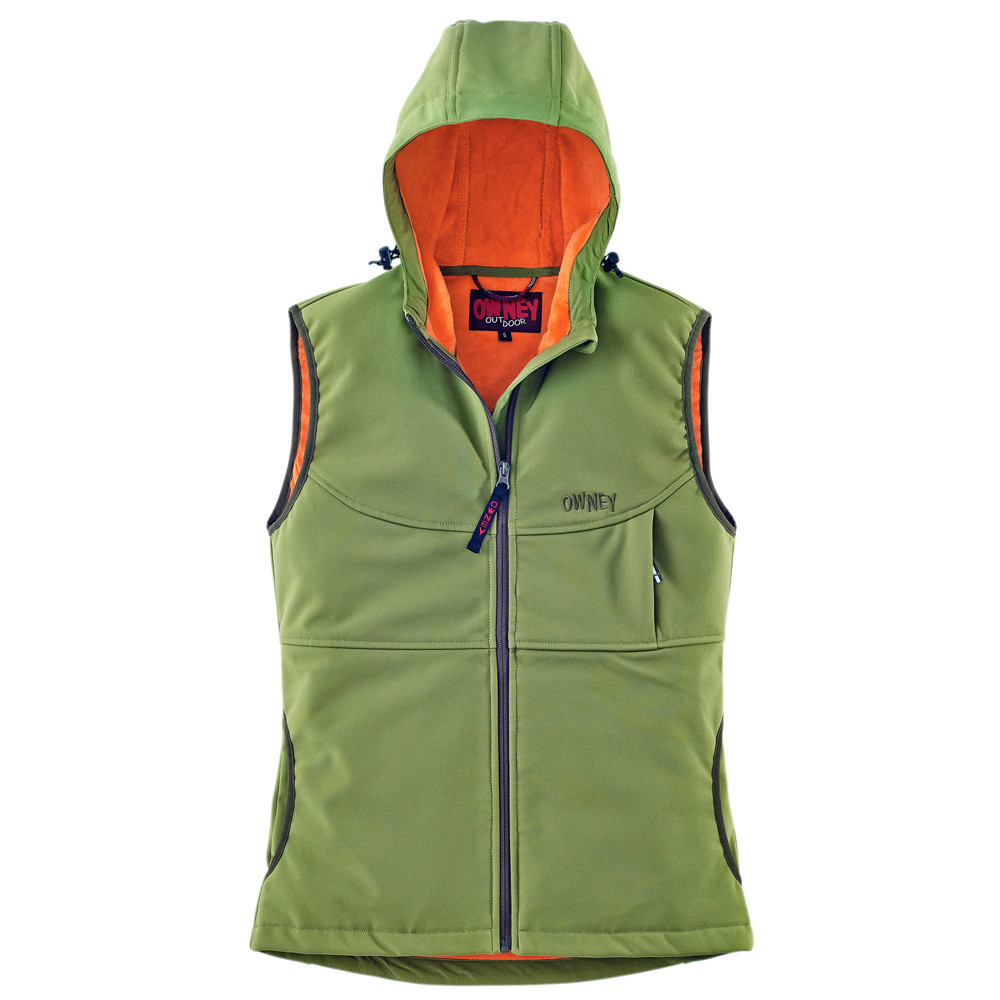 OWNEY Dames Softshell-bodywarmer Yunga, groen, Maat: XS