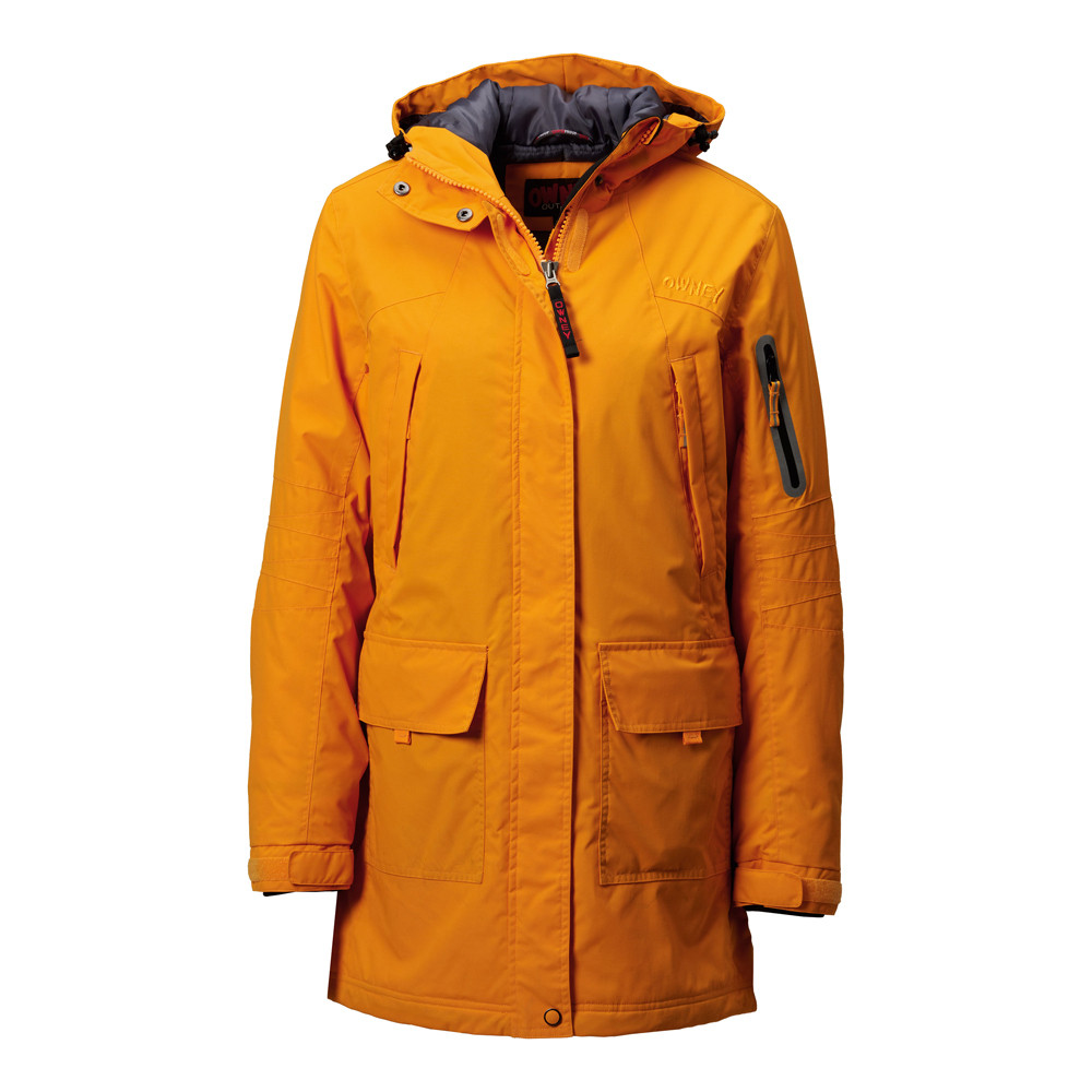 OWNEY Dames Winterparka Albany, oranje, Maat: M