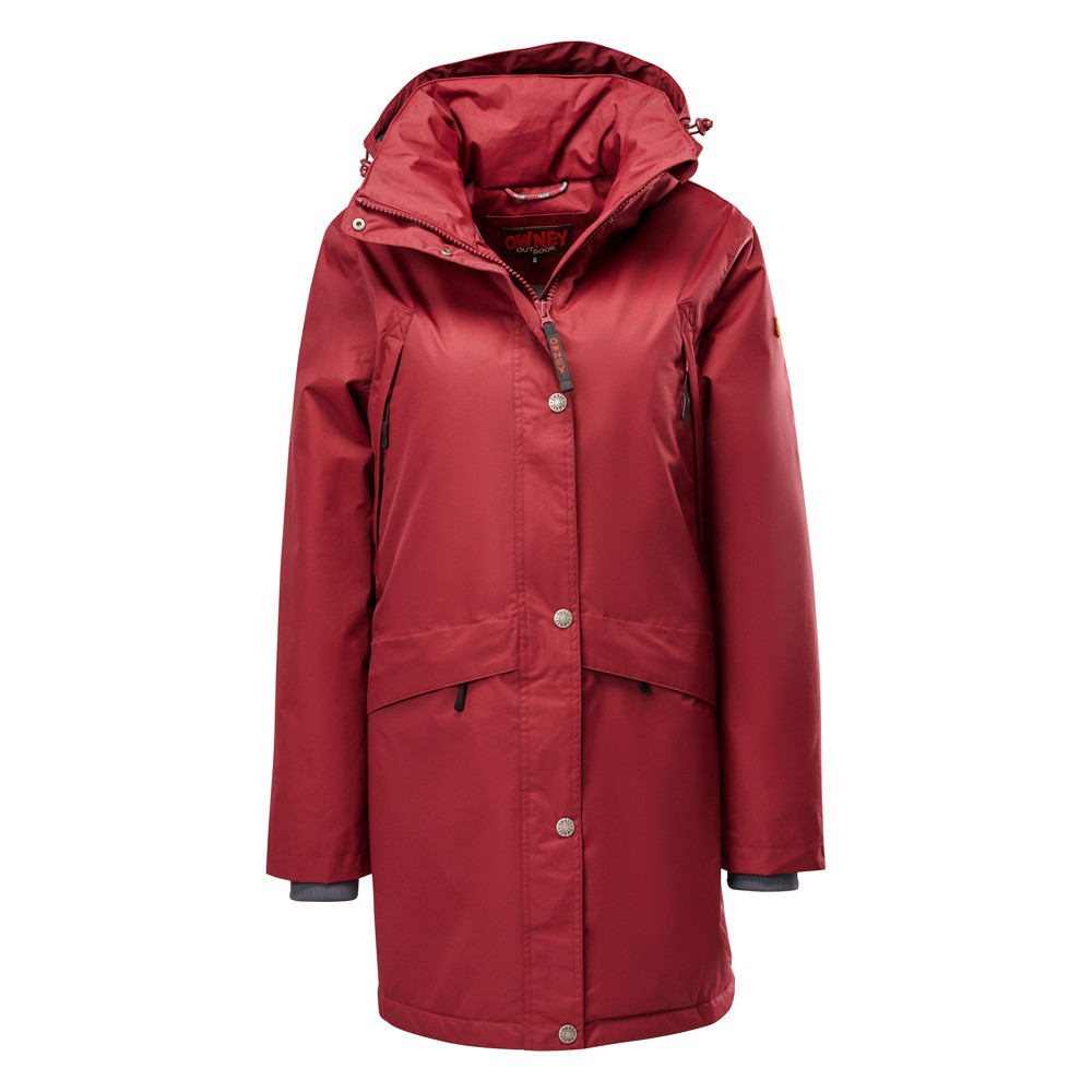 OWNEY Dames Winterparka Comoda, bordeaux, Maat: 3XL