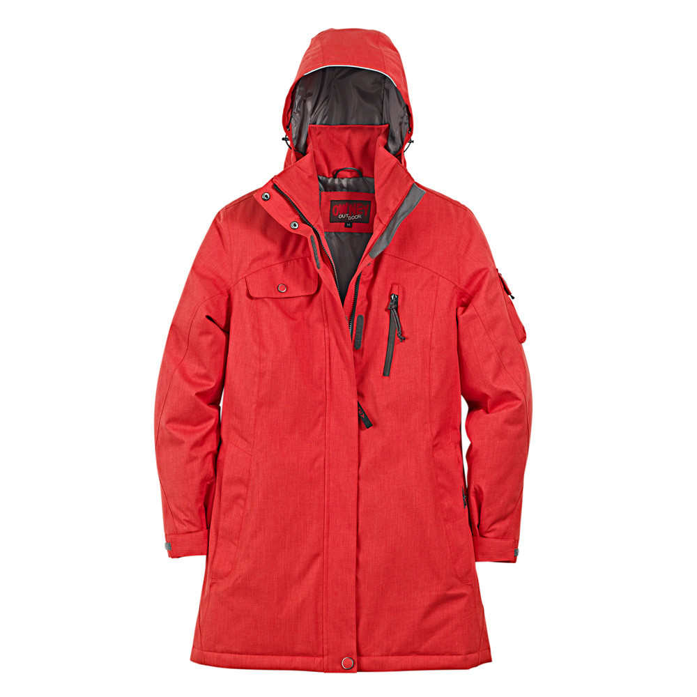 OWNEY Dames Winterjack Arctic, rood, Maat: XL