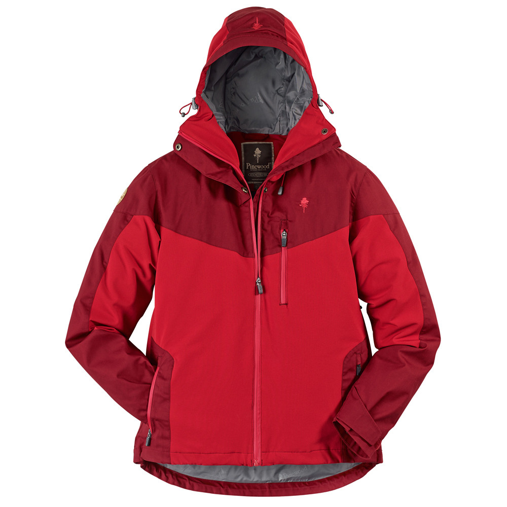 Pinewood® Damesjas Finnveden Hybrid Extreme, zwart-rood, Maat: XS