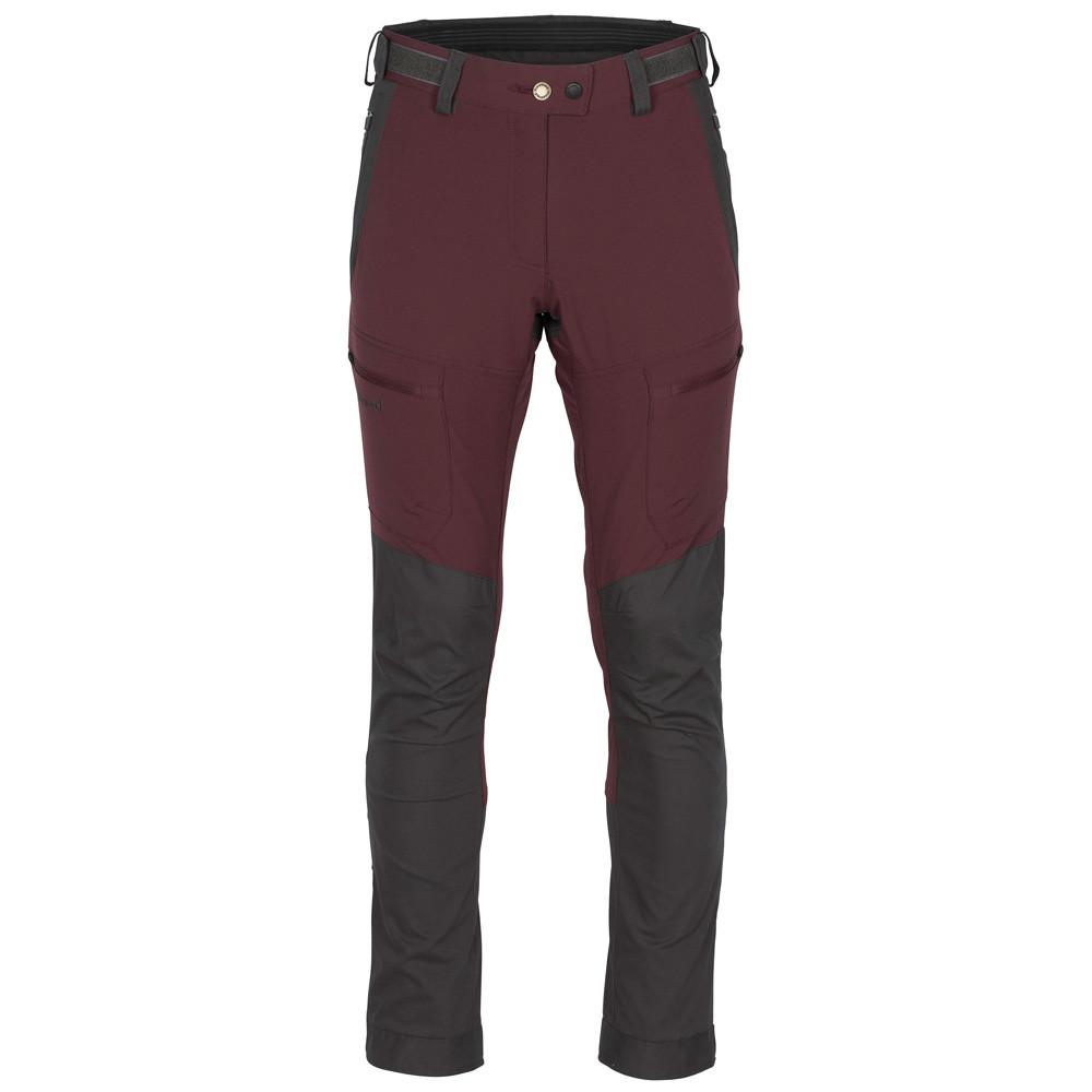 Pinewood® Damesbroek Finnveden Hybrid Extreme Trousers W's, donkerrood, Maat: 46