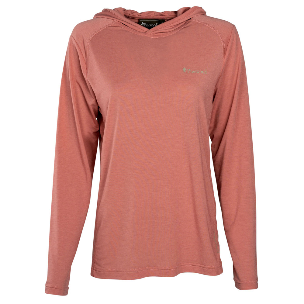 Pinewood® Trui Naturesafe Function L/S T-shirt Ws, brick pink, Maat: S