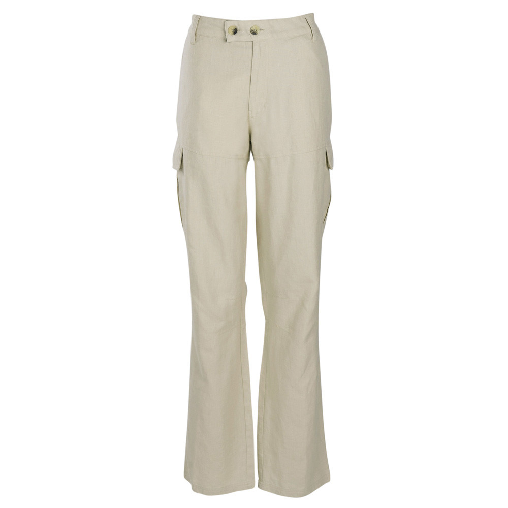 Pinewood® Damesbroek ”Värnamo Naturesafe Linen Trousers Ws”, linen beige, Maat: 42