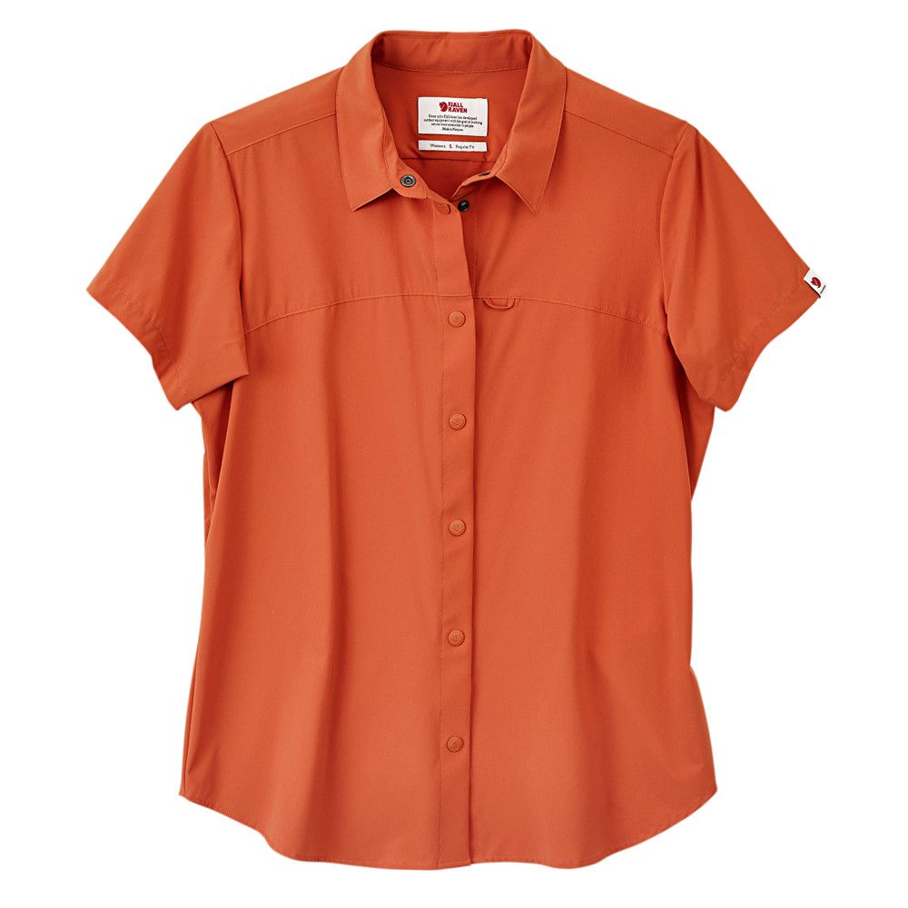 Fjällräven Dames T-Shirt High Coast Lite Shirt SS W, rood, Maat: XS