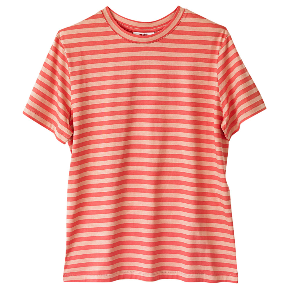 Fjällräven Dames T-Shirt Striped T-Shirt W, rood-roze, Maat: M