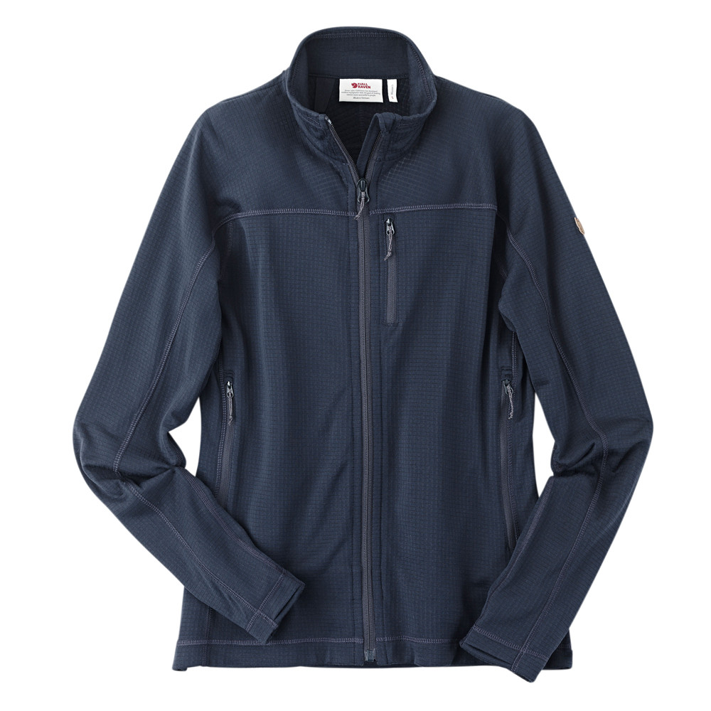 Fjällräven Dames Fleecevest Abisko Lite Fleece Jacket W, donkerblauw, Maat: M