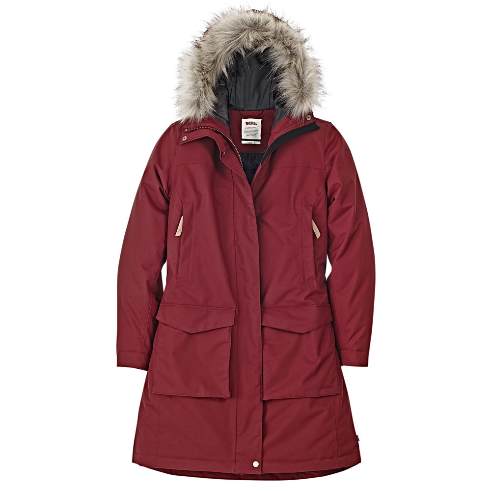 Fjällräven Dames Winterparka Nuuk Lite Parka W, bordeauxrood, Maat: XL