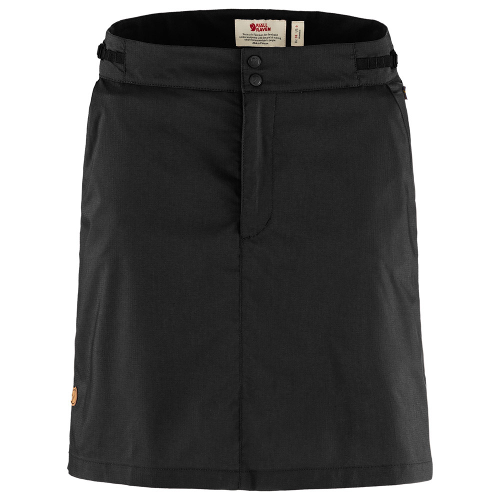 Fjällräven Damesbroekrok Abisko Hike Skort W, black, Maat: 38