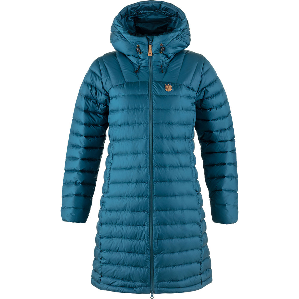 Fjällräven Dames Winterparka Snow Flake Parka W, deep sea, Maat: S