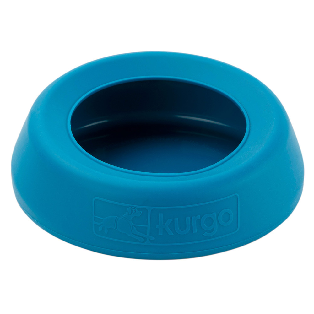 Kurgo Hondendrinkbak Splash-Free Wander Water Bowl, blauw