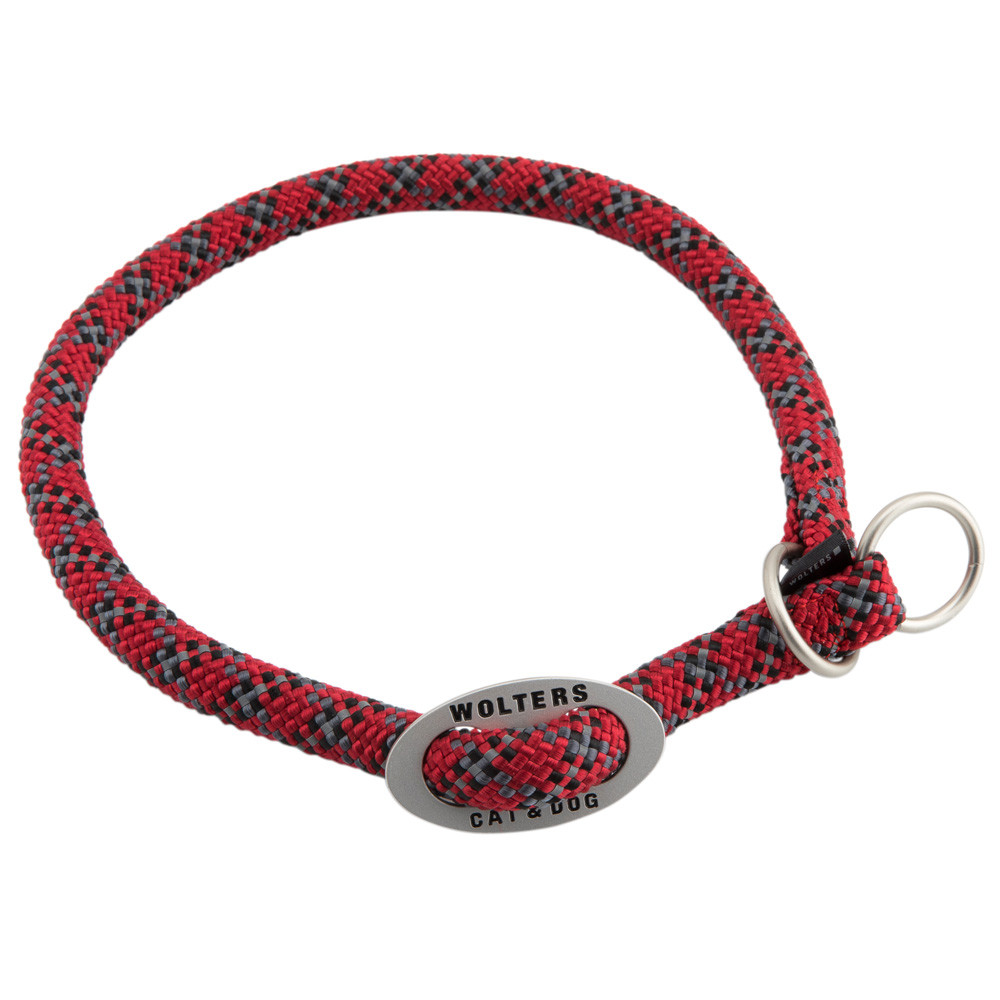 WOLTERS Hondenhalsband Everest, rood-zwart, Maat: 35 cm x 9 mm