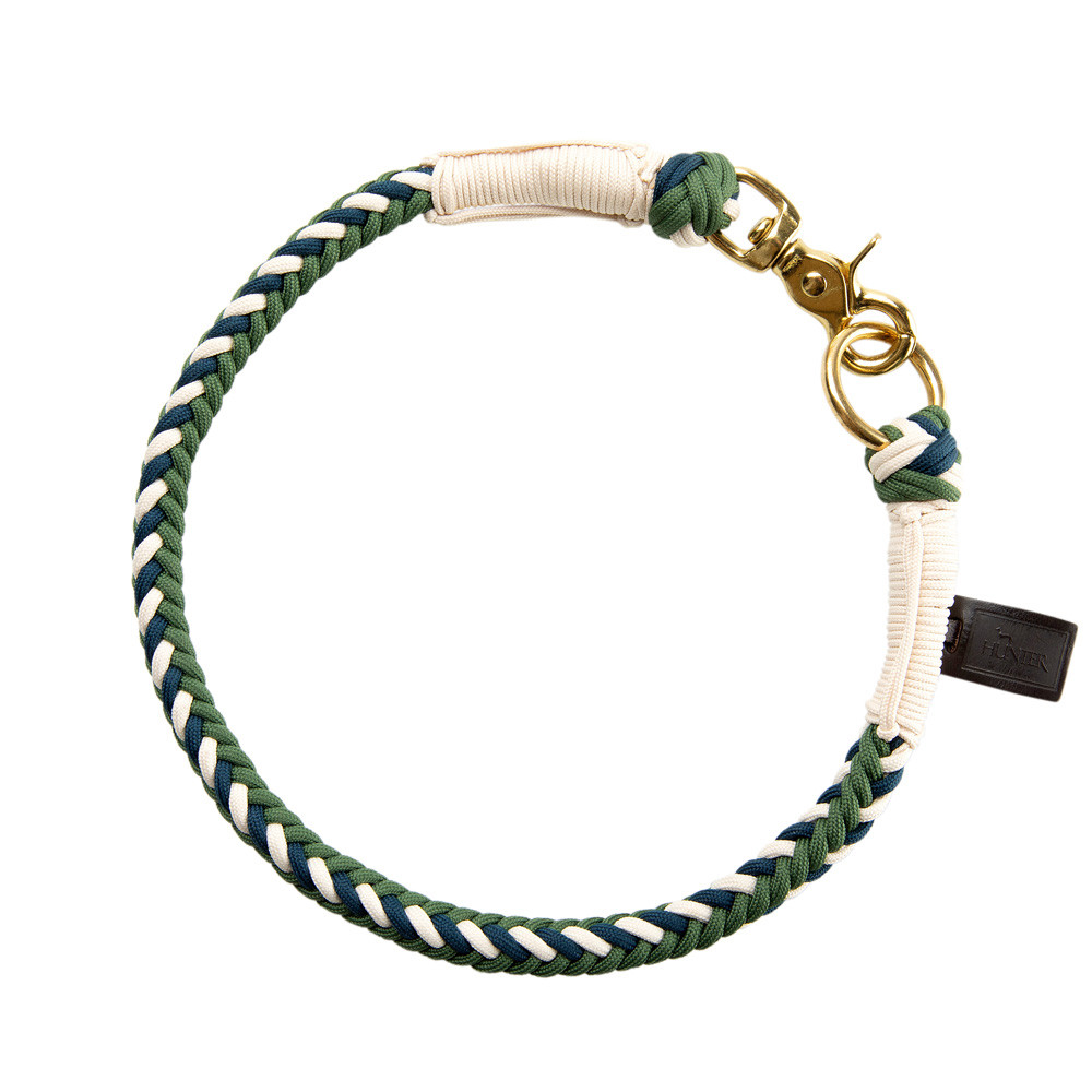 HUNTER Hondenhalsband Tinnum, groen-blauw, Maat: L