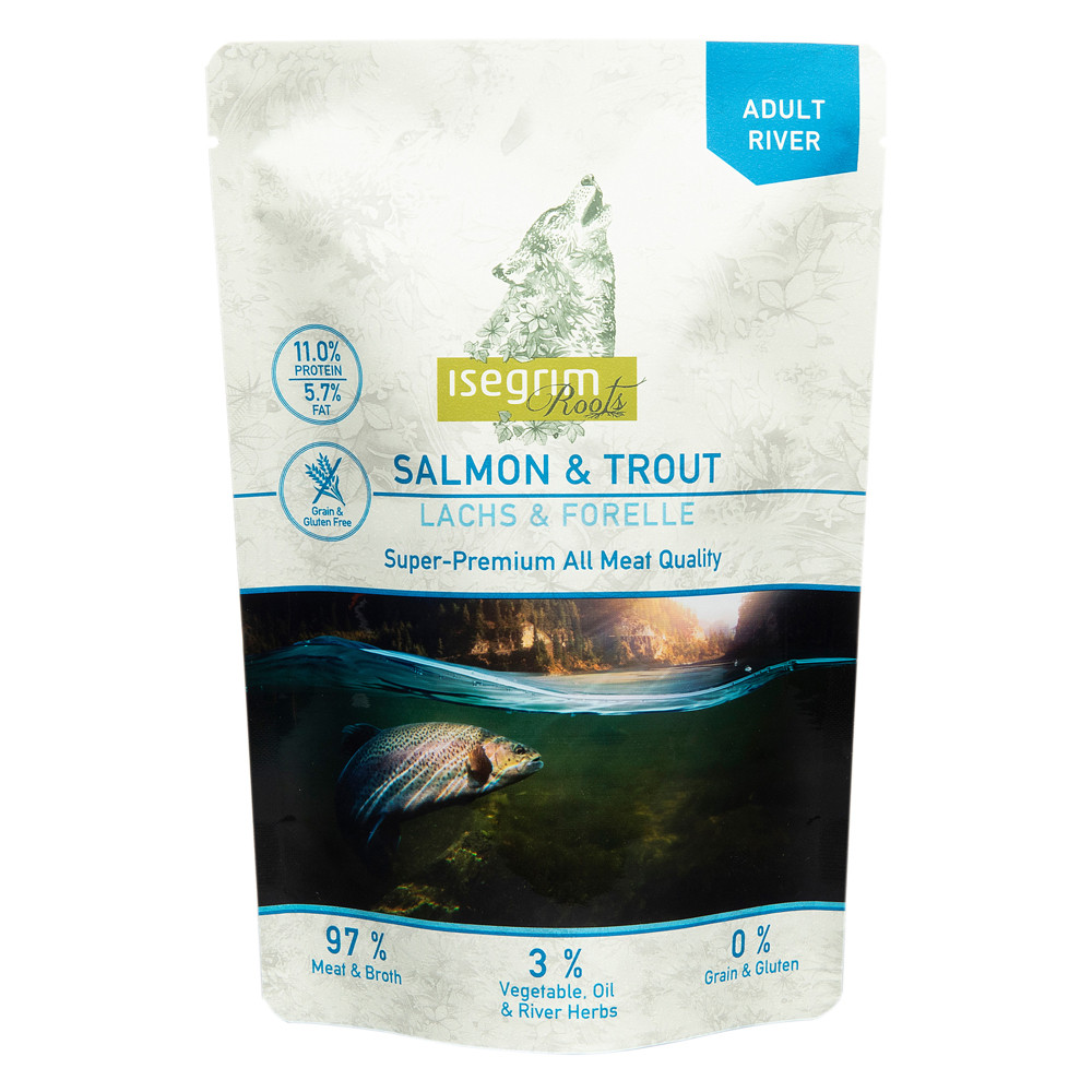 isegrim® Roots RIVER Zalm & Forel, 410 g, Aantal: 7 x 410 g