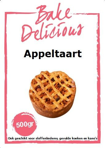 BakeDelicious - Appeltaart mix - 500 gr.