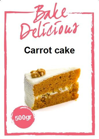 BakeDelicious - Carrotcake bakmix - 500 gr