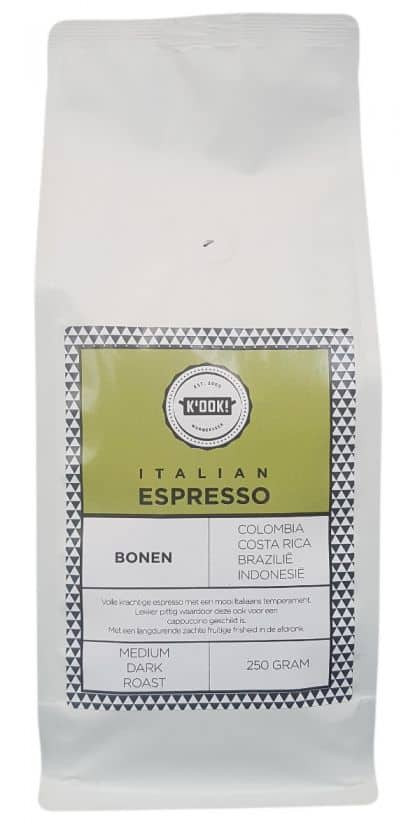 K'OOK! - Koffiebonen espresso - Italian - 250 gram